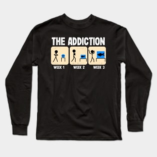 Aquarium Addiction for aquarist Long Sleeve T-Shirt